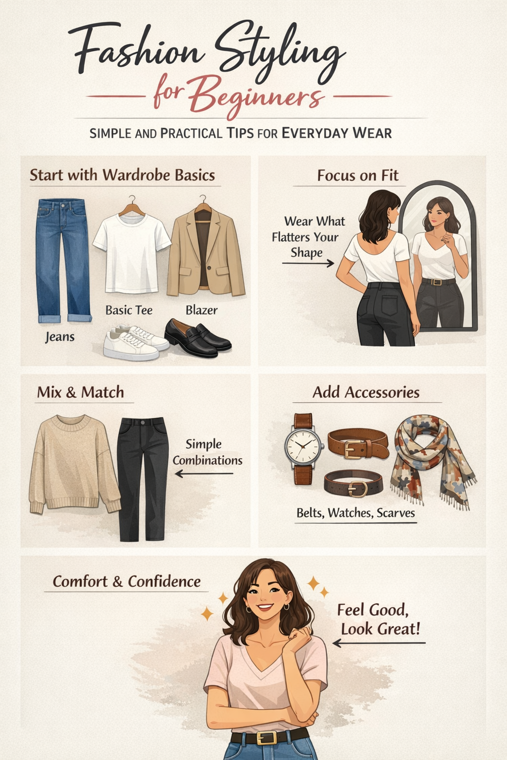 Fashion Styling for Beginners: Simple and Practical Tips for Everyday Wear